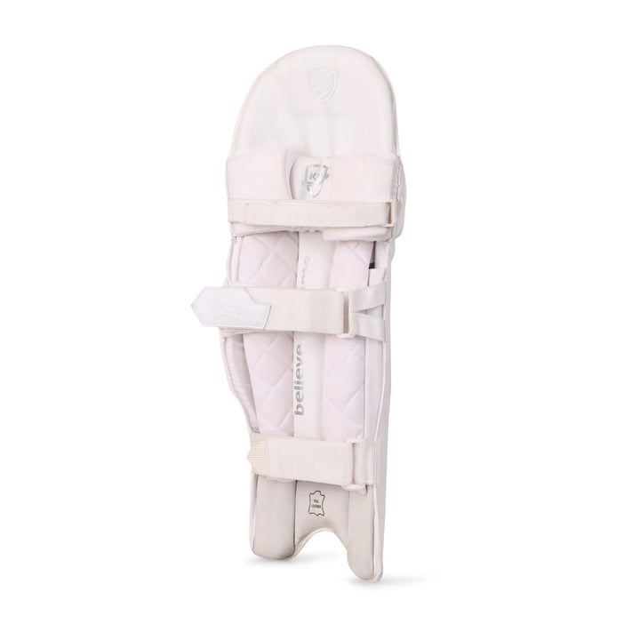 SG Hilite White Cricket Batting Leg Guard Pads @ Back View 3