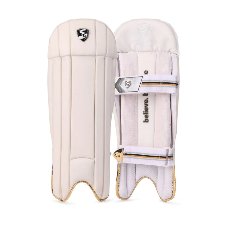 SG Hilite Wicket Keeping Leg Guard Pads Mens Size@front view 1