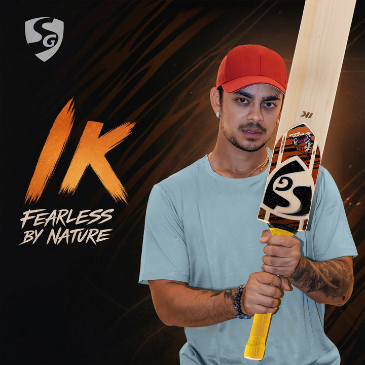 SG IK Icon English Willow Cricket Bat Size SH @ Front View 3