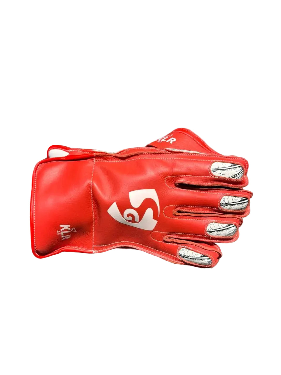 SG KLR 1 Wicket Keeping Gloves Size Adult Blue Red@front view1