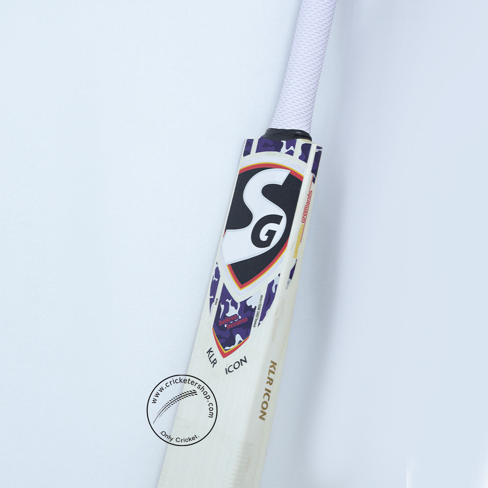 SG KLR Icon English Willow Cricket Bat Size SH @ Front View