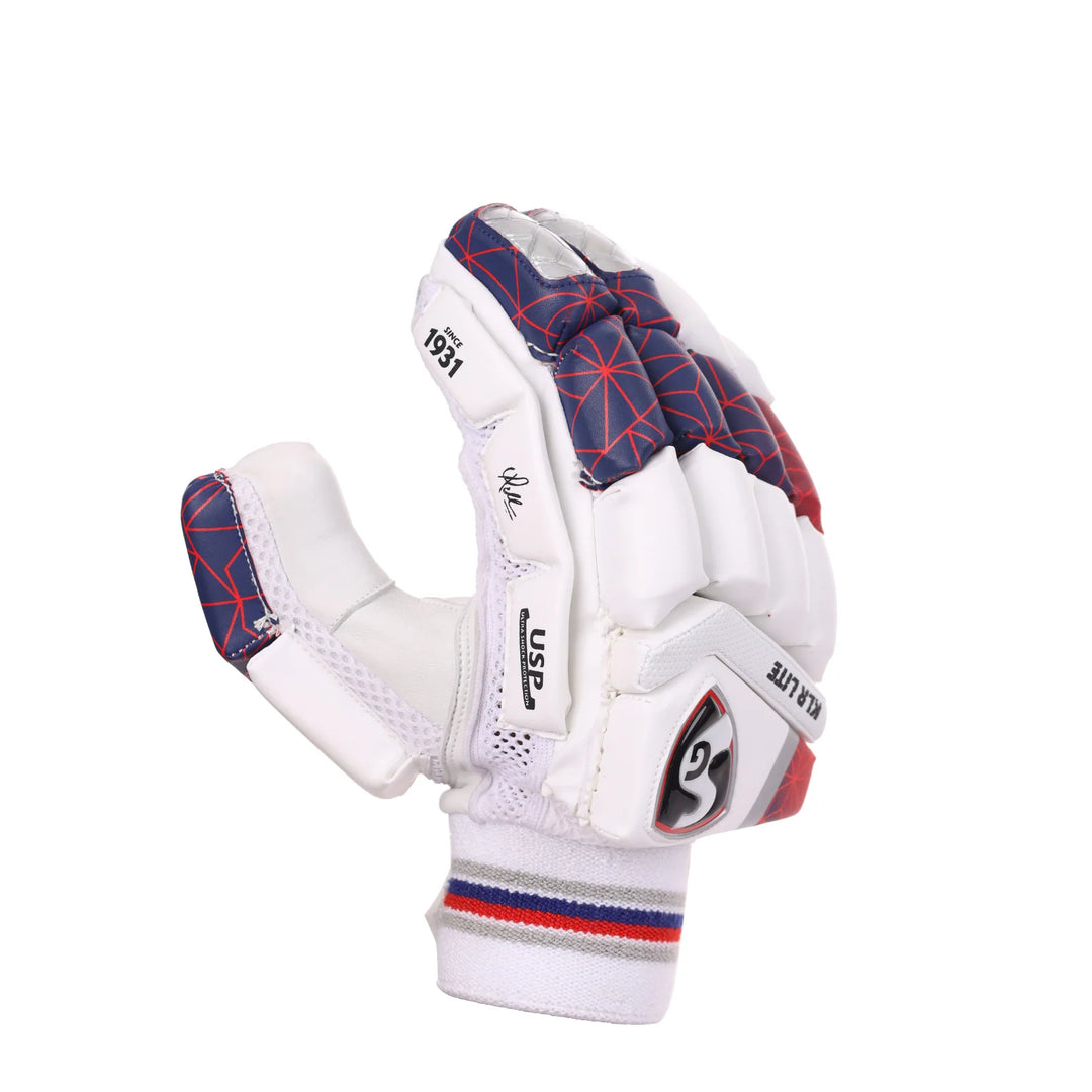 SG KLR Lite Cricket Batting Gloves@front view1