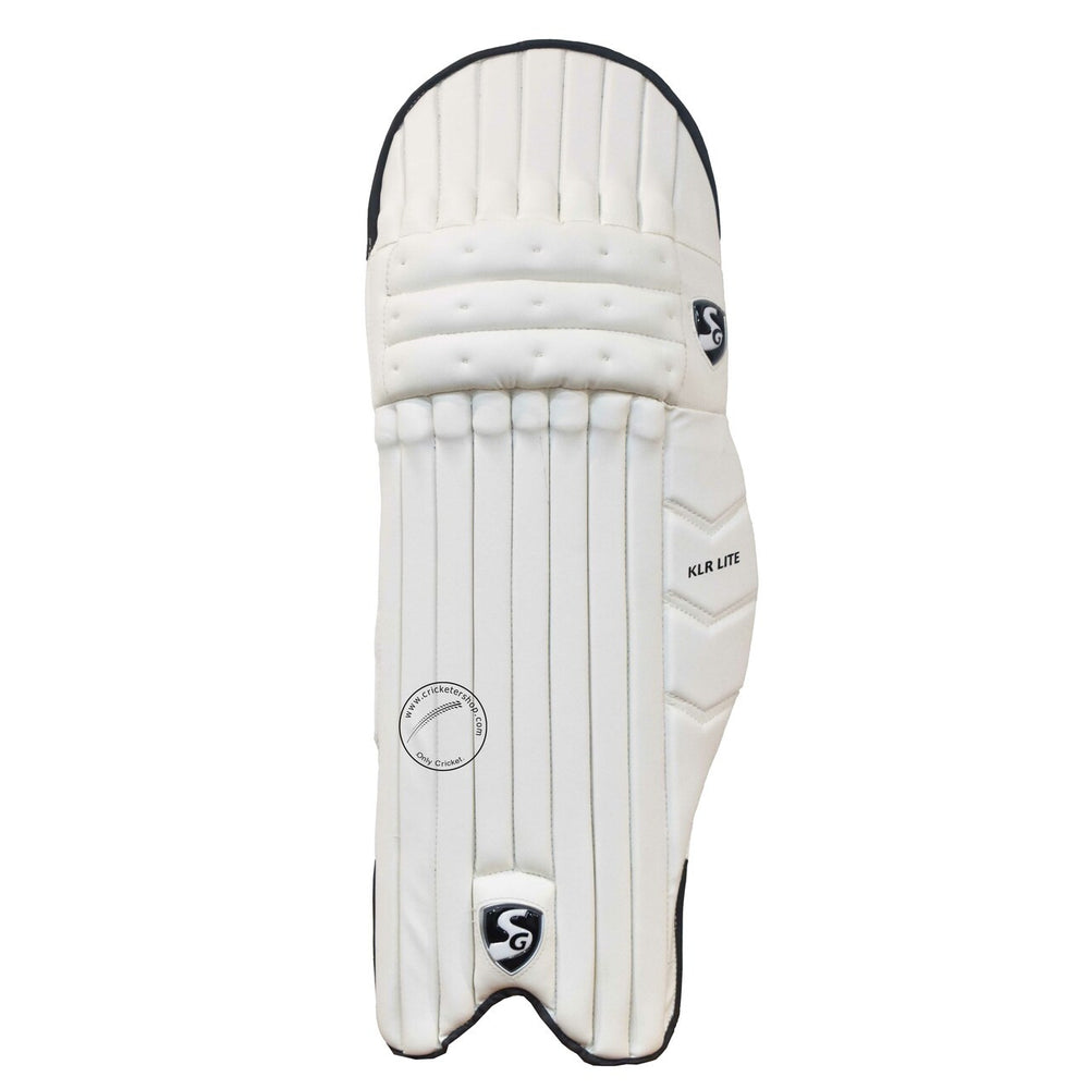 SG KLR Lite Cricket Batting Leg Guard Pads Mens Size @ Front View