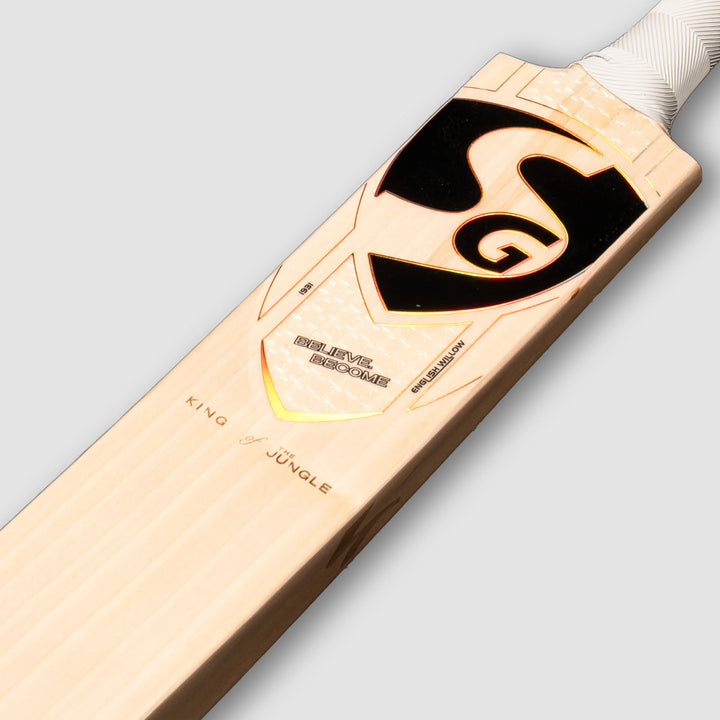 SG King Jungle KOJ 2 English Willow Cricket Bat Size SH @ Face View 4