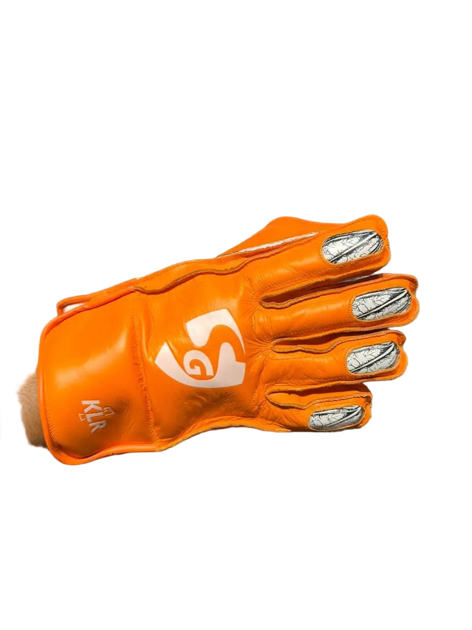 SG Klr 1 Wicket Keeping Gloves Size Adult Blue Orange@front view1