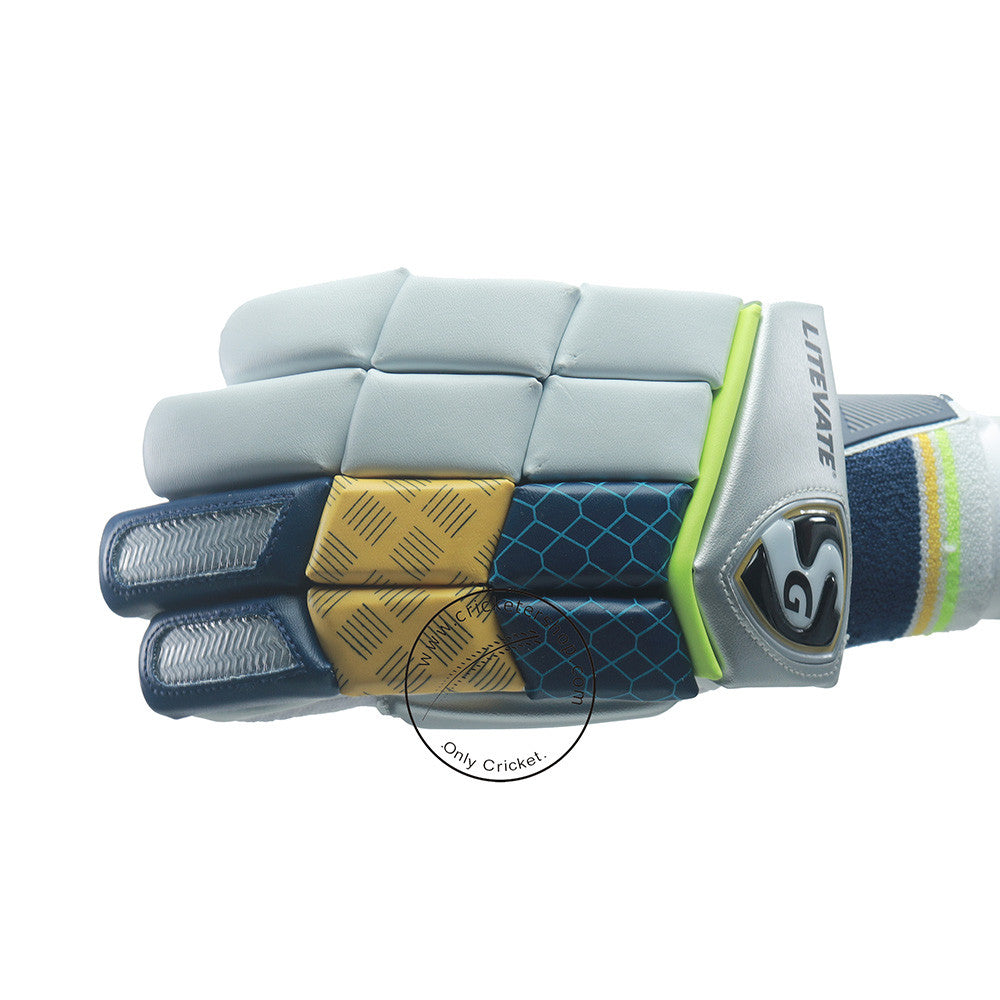 SG Litevate Cricket Batting Gloves @ Right Front View