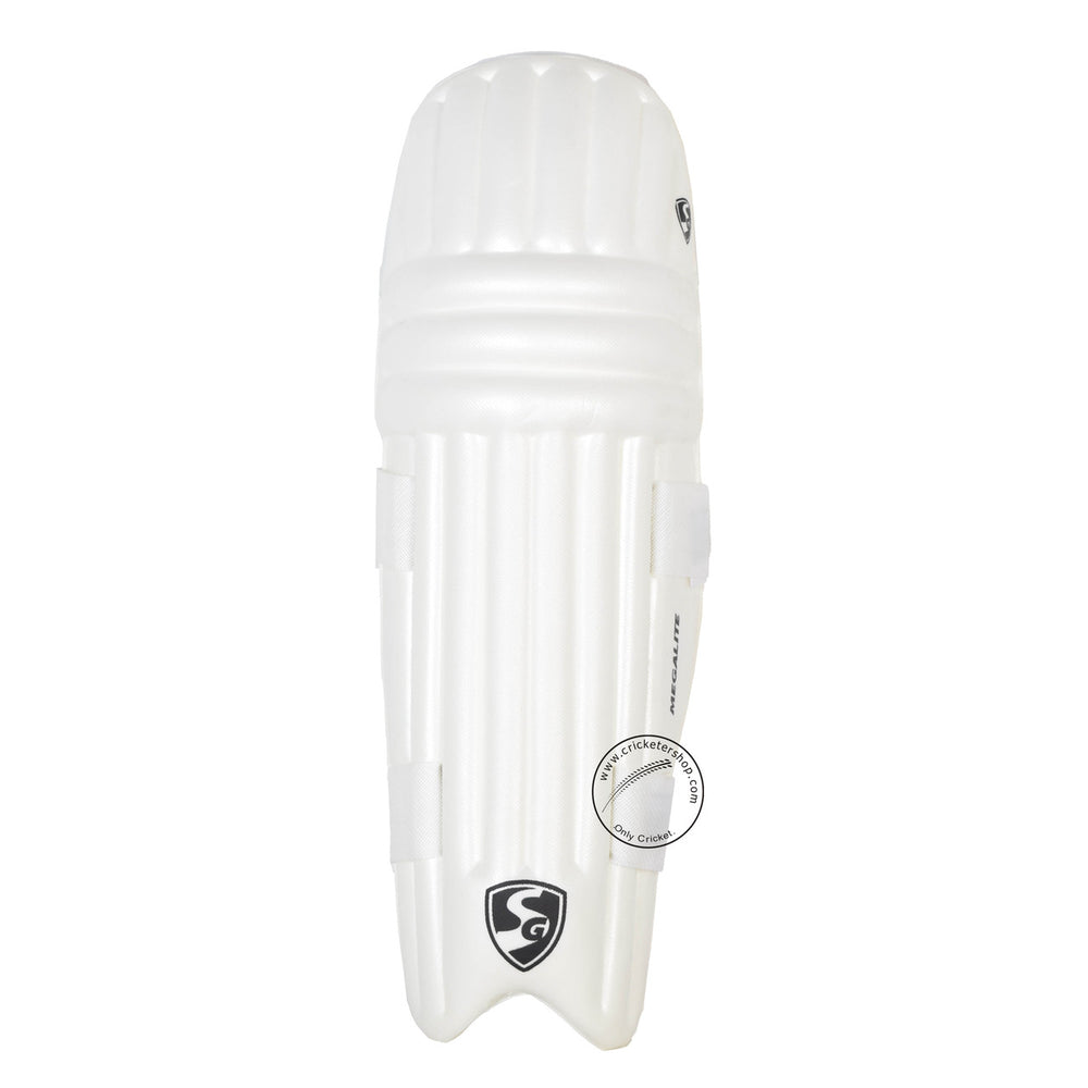 SG Megalite Cricket Batting Leg Guard Pads Size @ Front View