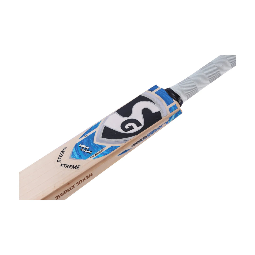 SG Nexus Xtreme English Willow Cricket Bat Size @ Face View