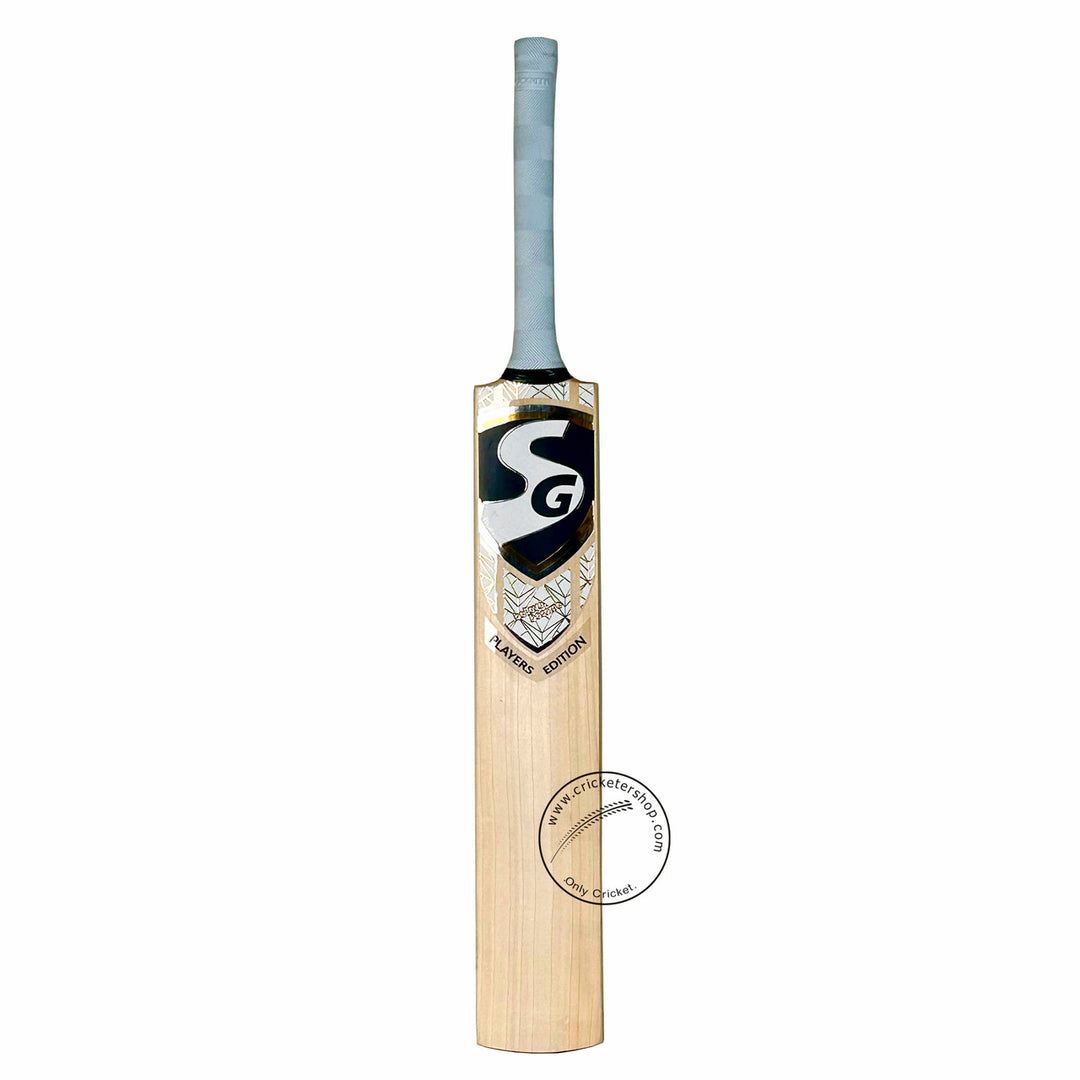 SG Player Edition English Willow Cricket Bat Size Harrow @ Front View