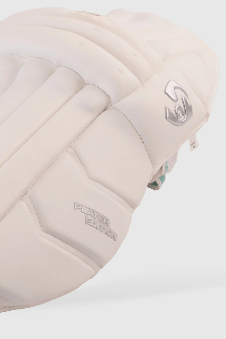 SG Players Cricket Batting Leg Guard Pads Mens Size @ Face View 2