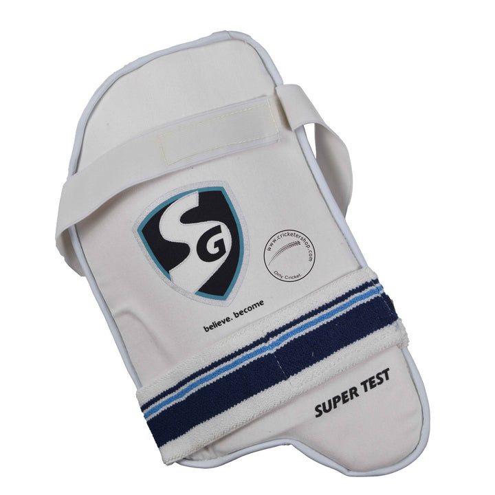 SG Premium Kashmir Willow Cricket Kit Size 5 @ Thigh Guard View