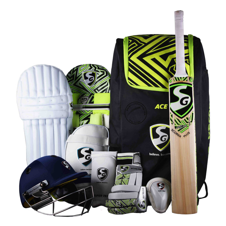 SG Premium Kashmir Willow Cricket Kit Size 5 @ Composite View