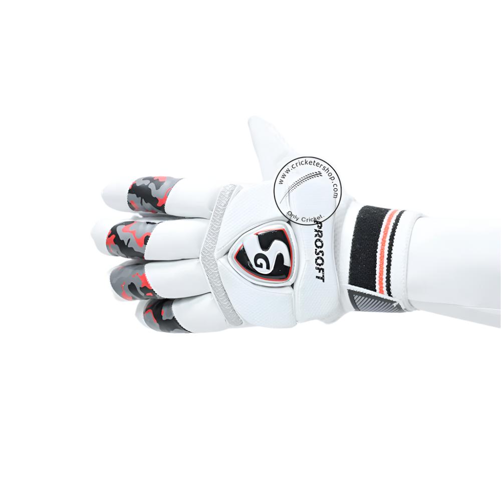 SG Prosoft Cricket Batting Gloves Youth Size @ Right Back View