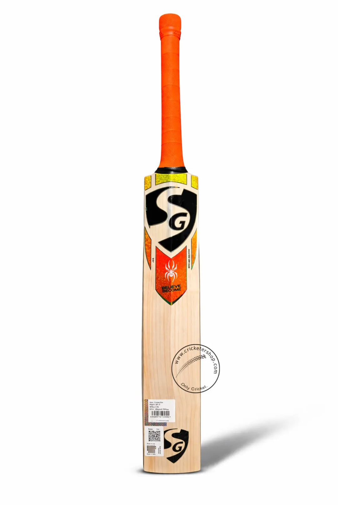 SG RP 17 Rishabh Pant English Willow Cricket Bat Size SH@front view9