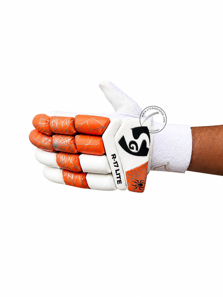 SG RP Lite Cricket Batting Gloves @ Left Back View 
