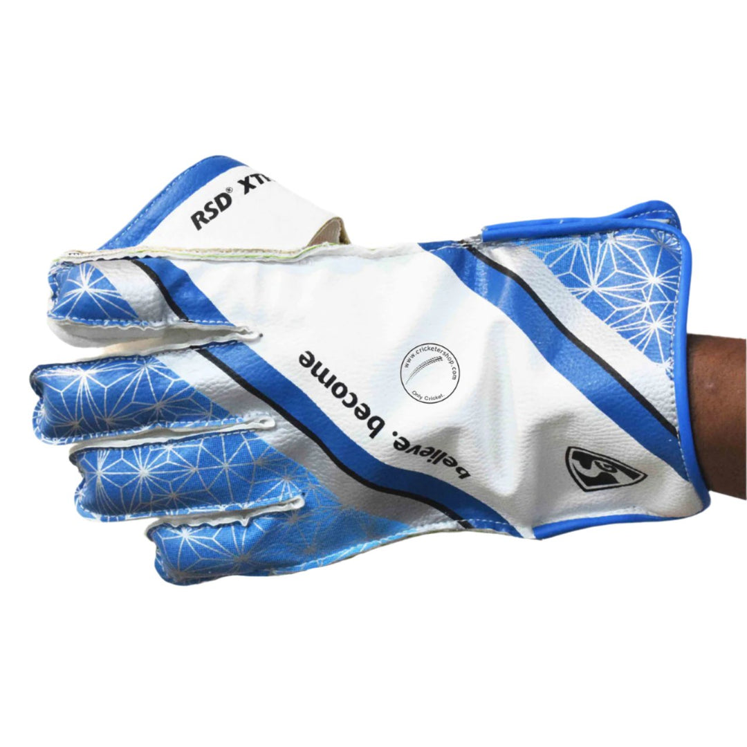 SG RSD Xtreme Wicket Keeping Gloves @ Left Back View