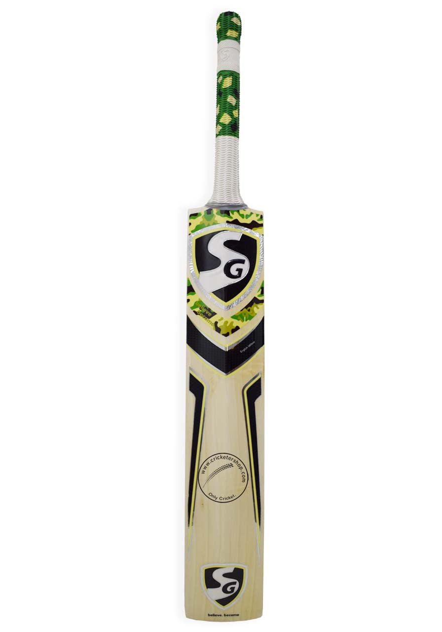 SG Savage Edition English Willow Cricket Bat @ Back View