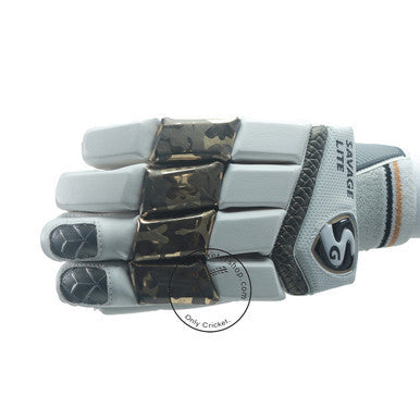 SG Savage Lite Cricket Batting Gloves Youth Size @ Left Back View