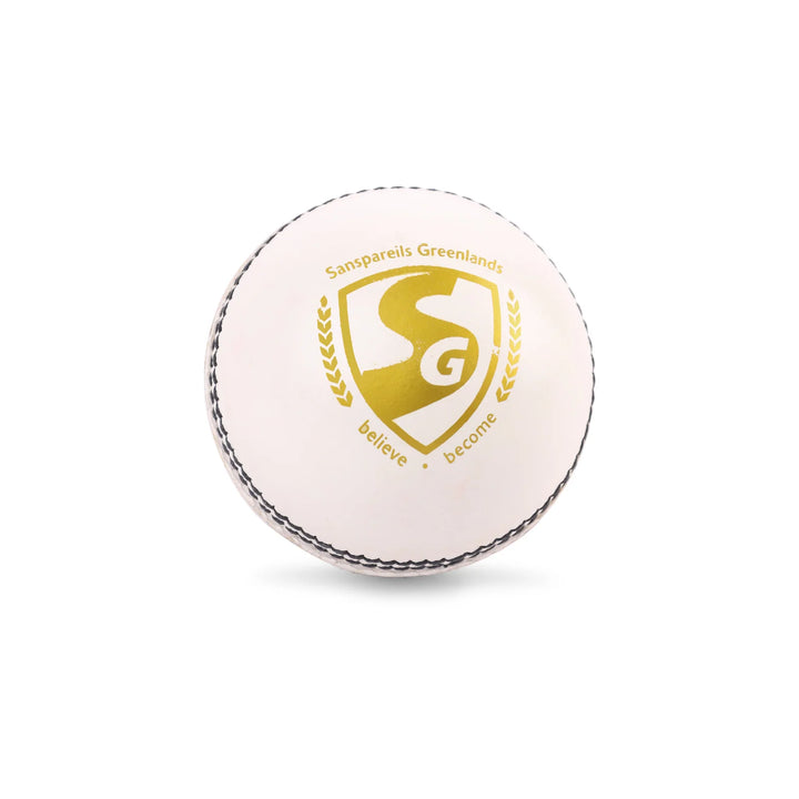 SG Shield 20 Cricket Ball Colour White @ Side View 2