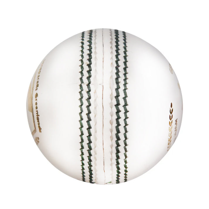 SG Shield 30 Cricket Ball colour-White@Seam