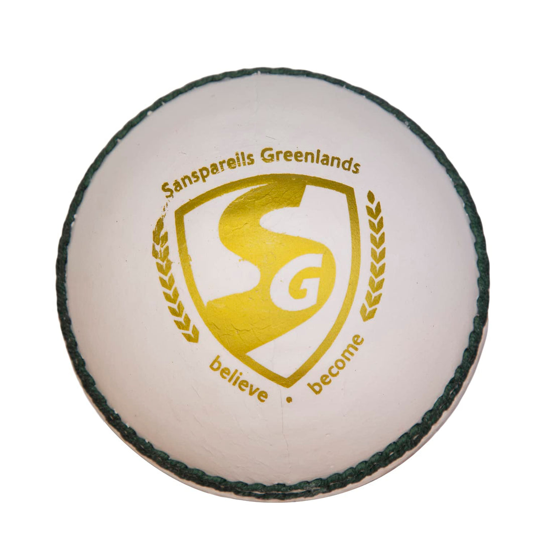 SG Shield 30 Cricket Ball colour-White@front