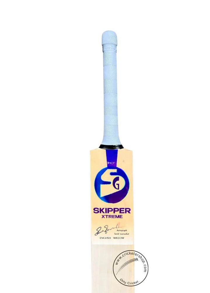 SG Skipper Xtreme English Willow Cricket Bat Size SH@front view1