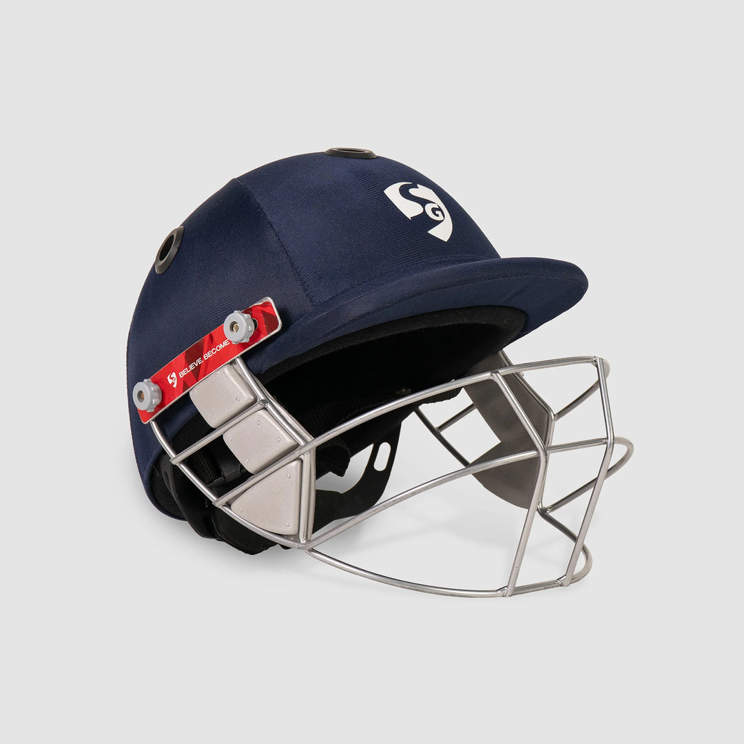 SG Smartfit Cricket Helmet size @ Front Side View