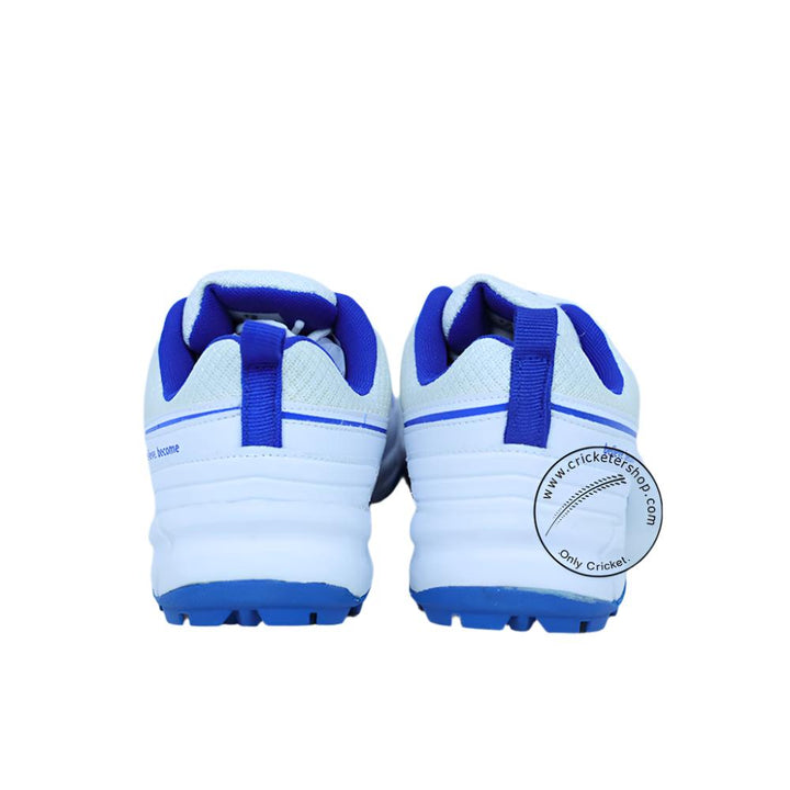 SG Steadler 6.0 Cricket Shoes White Royal Blue Size @Back View