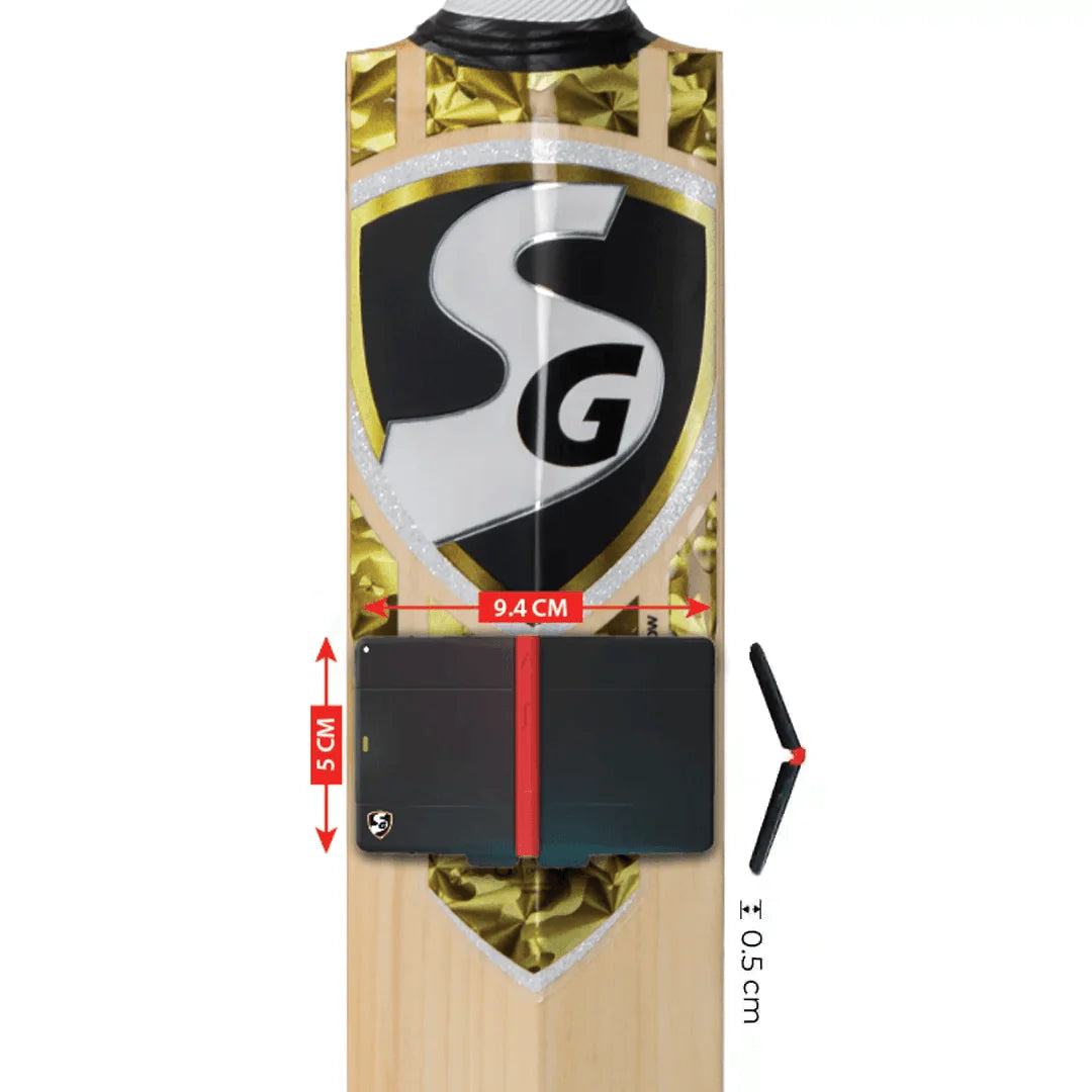 SG Str8 Bat Cricket Sensor @ Back View 