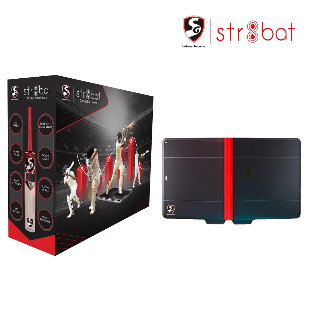 SG Str8 Bat Cricket Sensor @ Front View