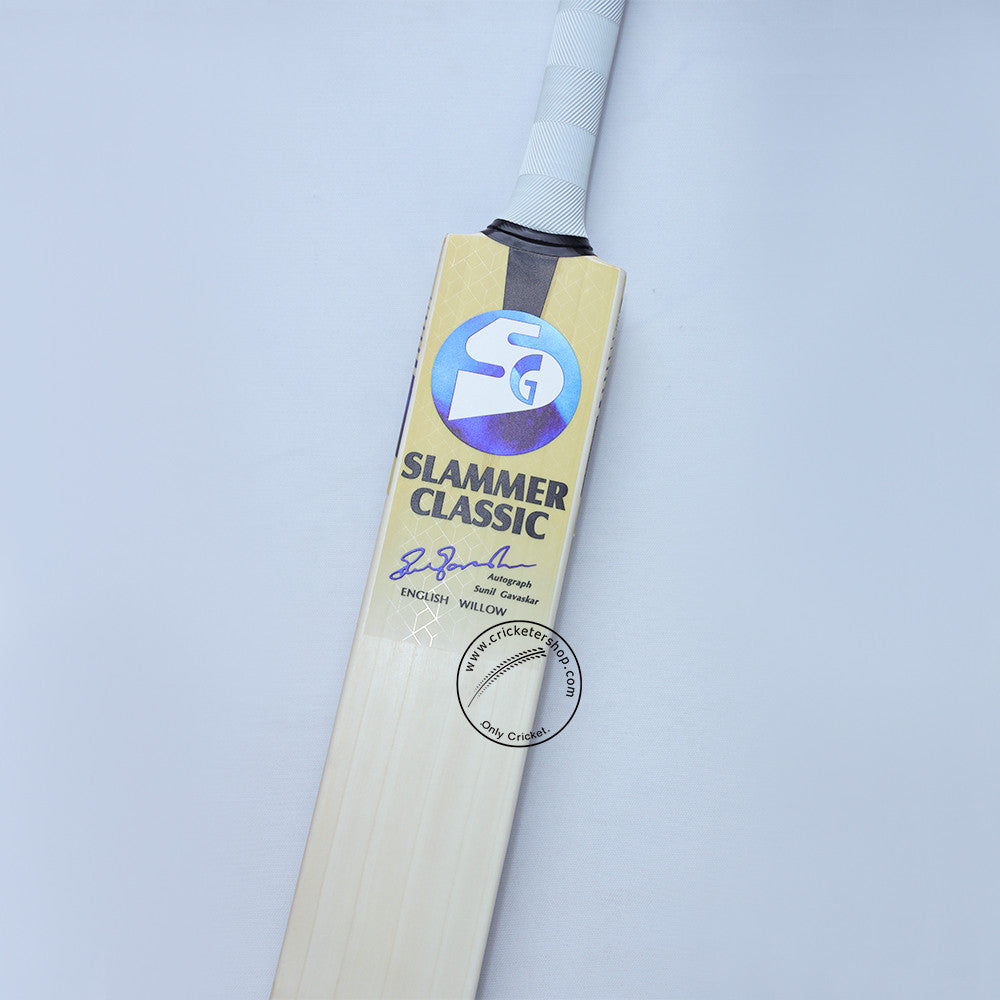 SG Slammer Classic English Willow Cricket Bat Size-@Close view