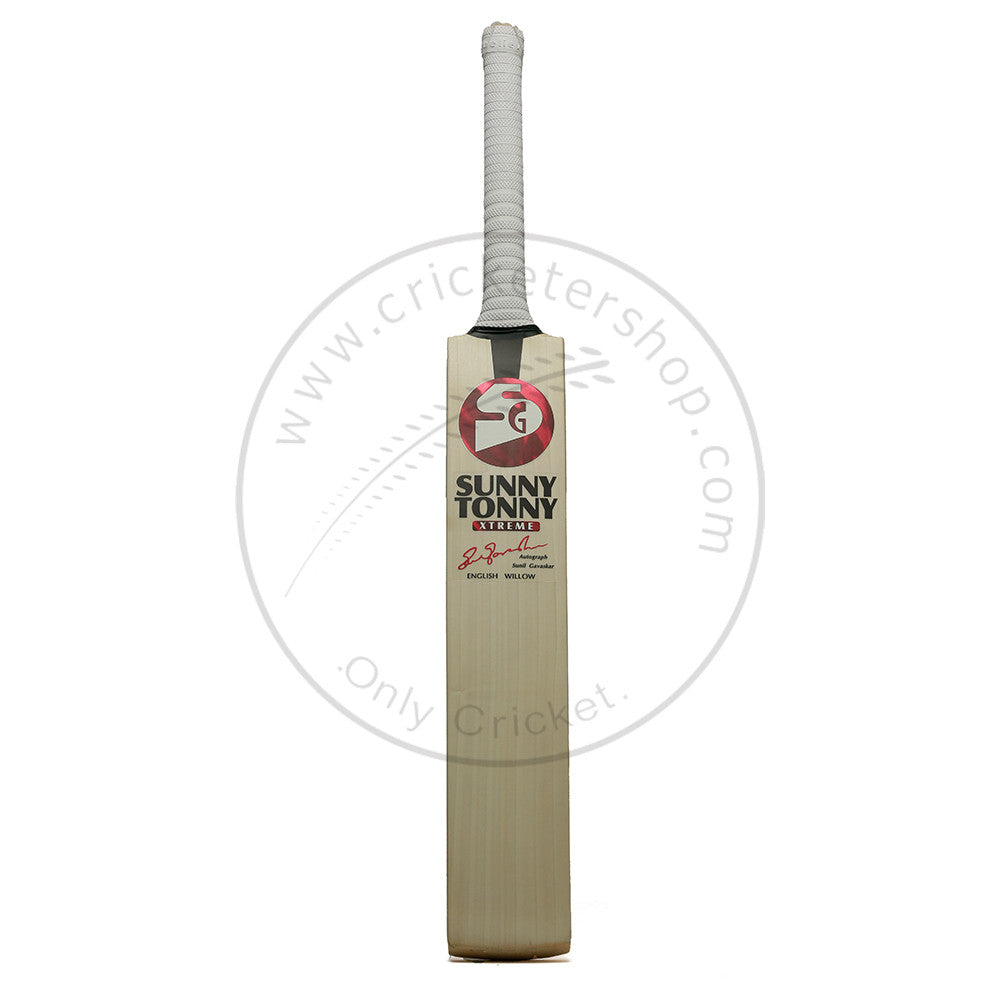 SG Sunny Tonny Xtreme English Willow Cricket Bat Size SH @ Front View