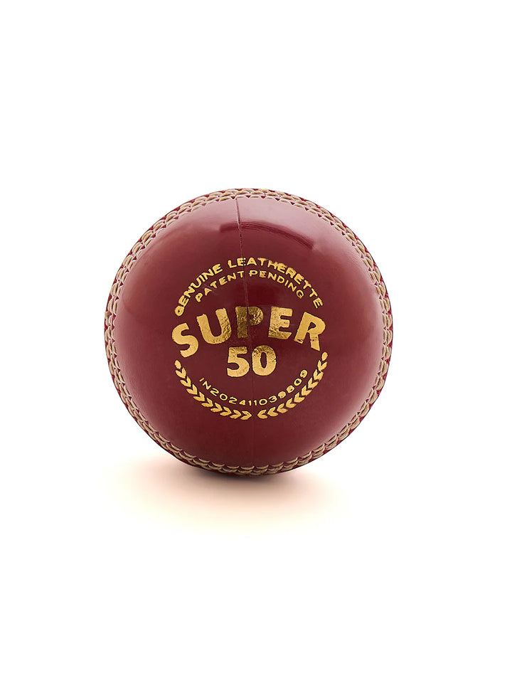 SG Super 50 Cricket Ball Colour@front view