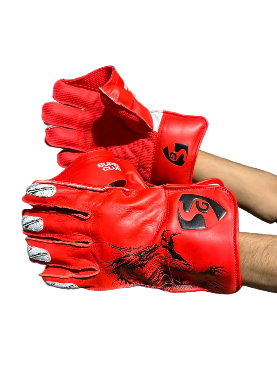 SG Super Club Wicket Keeping Gloves@frontview