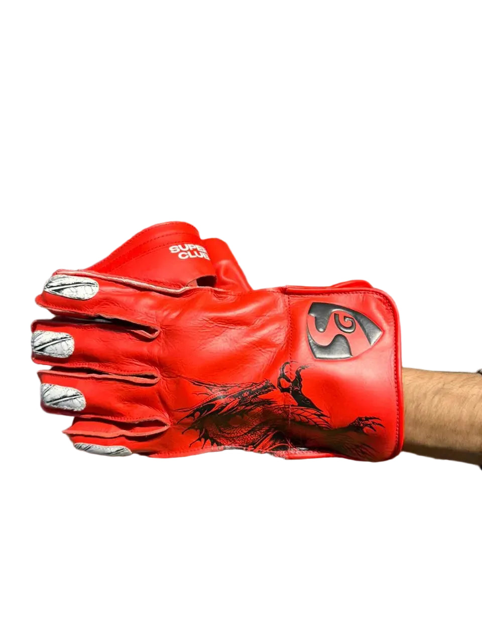 SG Super Club Wicket Keeping Gloves@frontview5