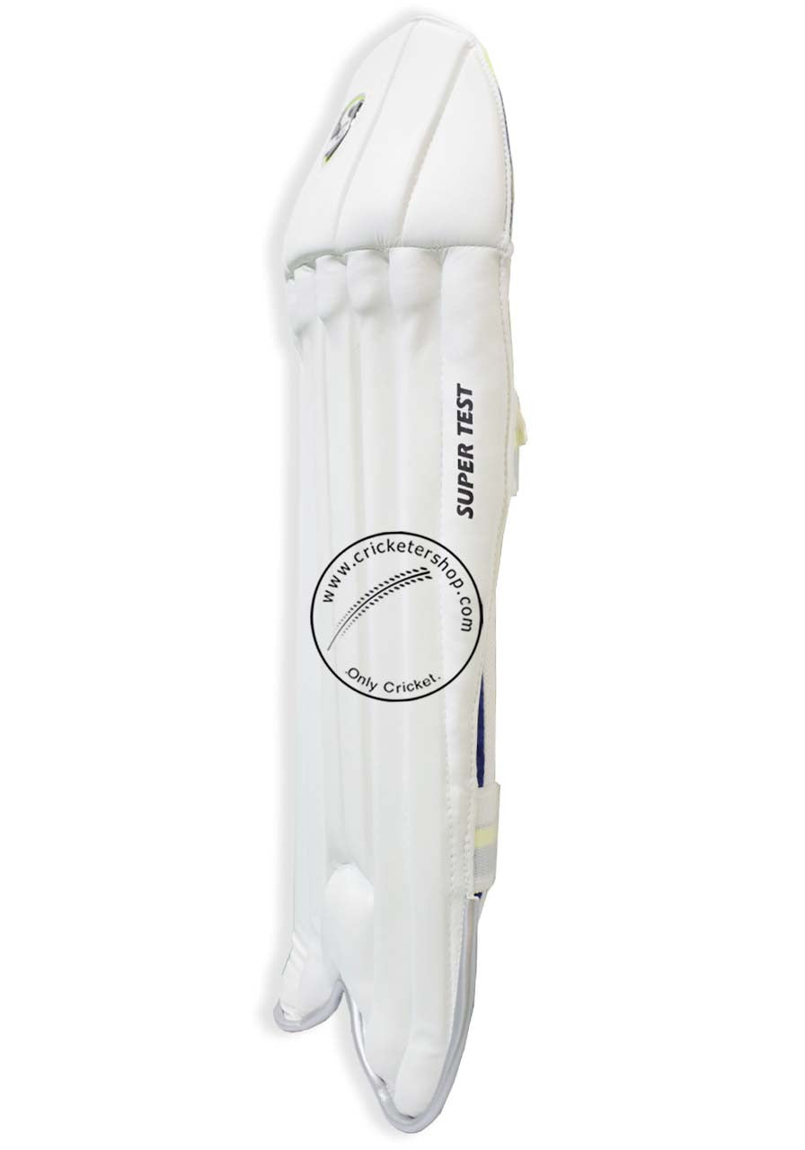 SG Super Test Wicket Keeping Leg Guard Pads @ Front Side View