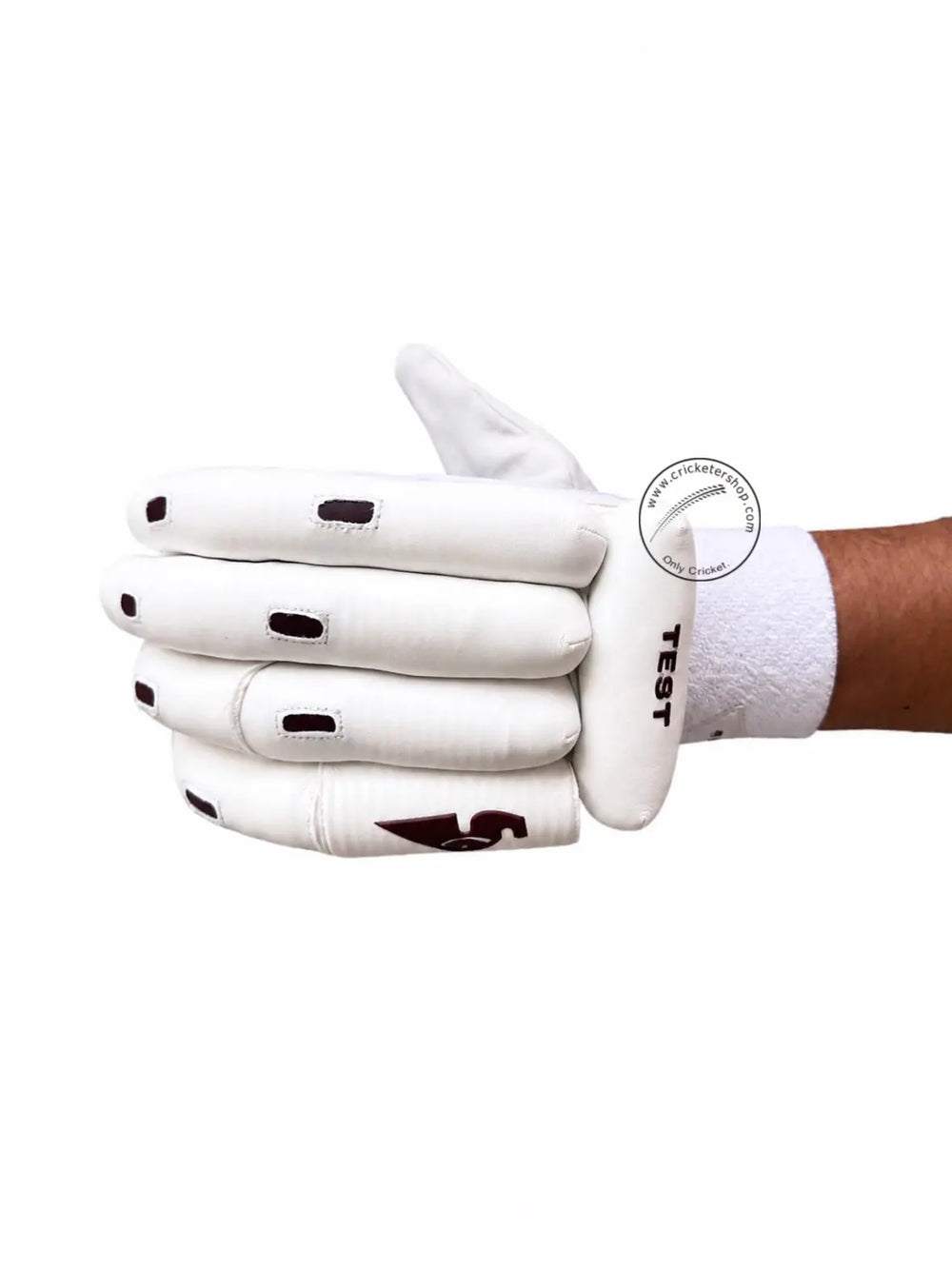 SG Test Classic Cricket Batting Gloves @ Left Back View
