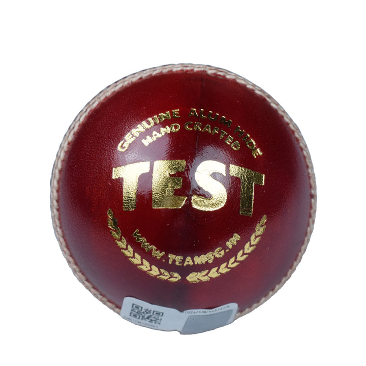 SG Test Cricket Ball Red@Back