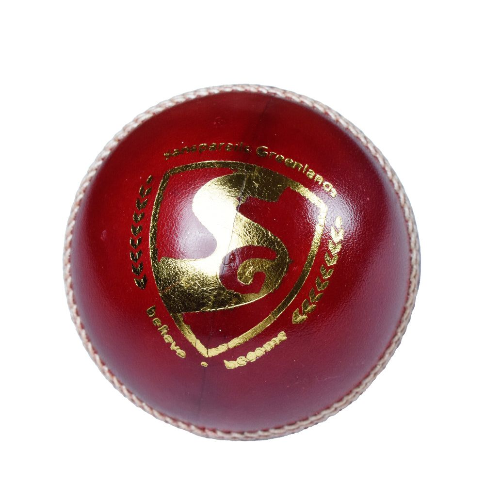 SG Test Cricket Ball Red@Front