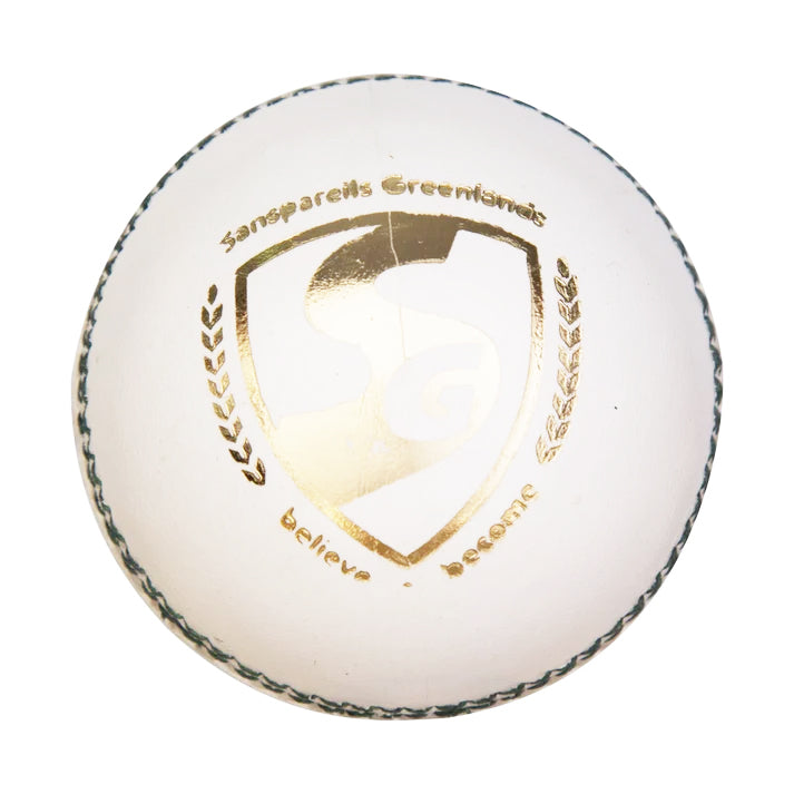 SG Test Cricket Ball White@Front