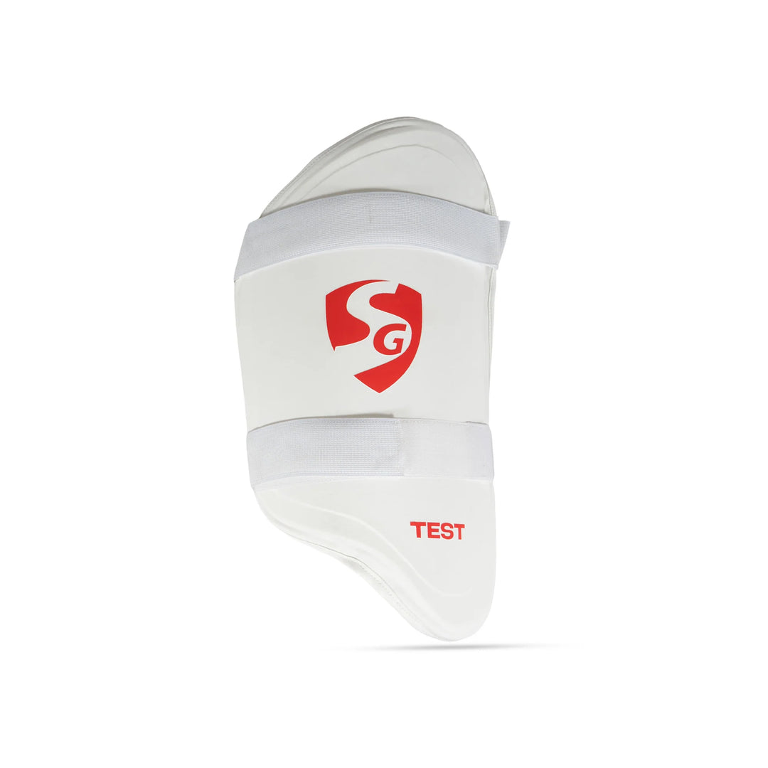 SG Test Cricket Batting Combo Thigh Guard Pad White Men Size@front view2
