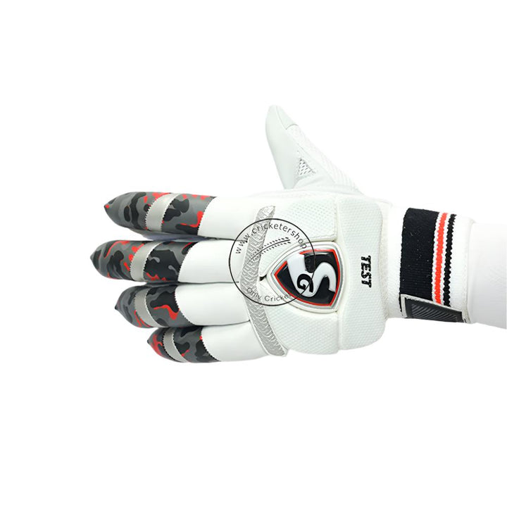 SG Test Cricket Batting Gloves @ Left Back View