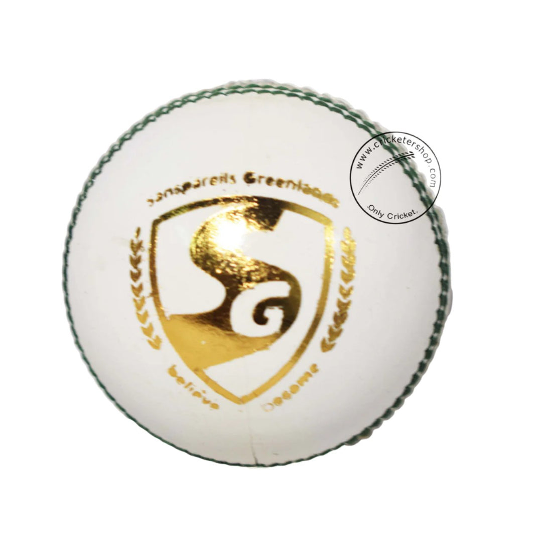 SG Test LE Cricket Ball Colour White @ Back View