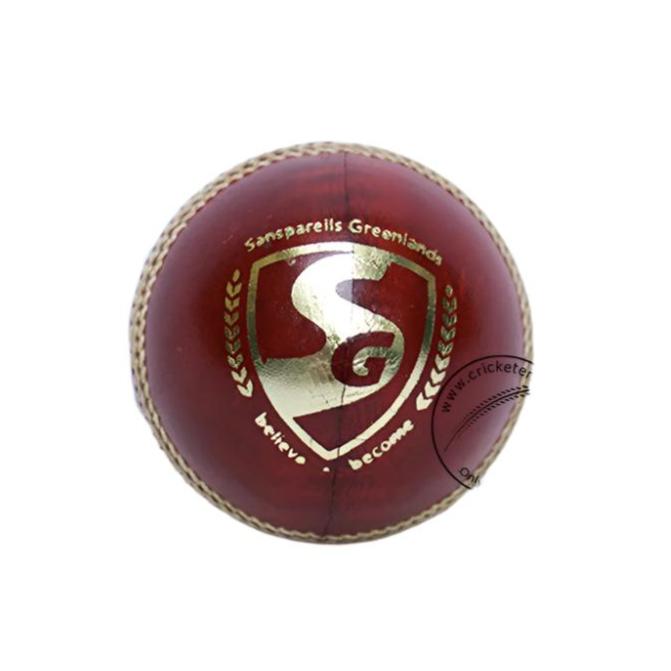 SG Test LE Cricket Ball colour Red @ Back View