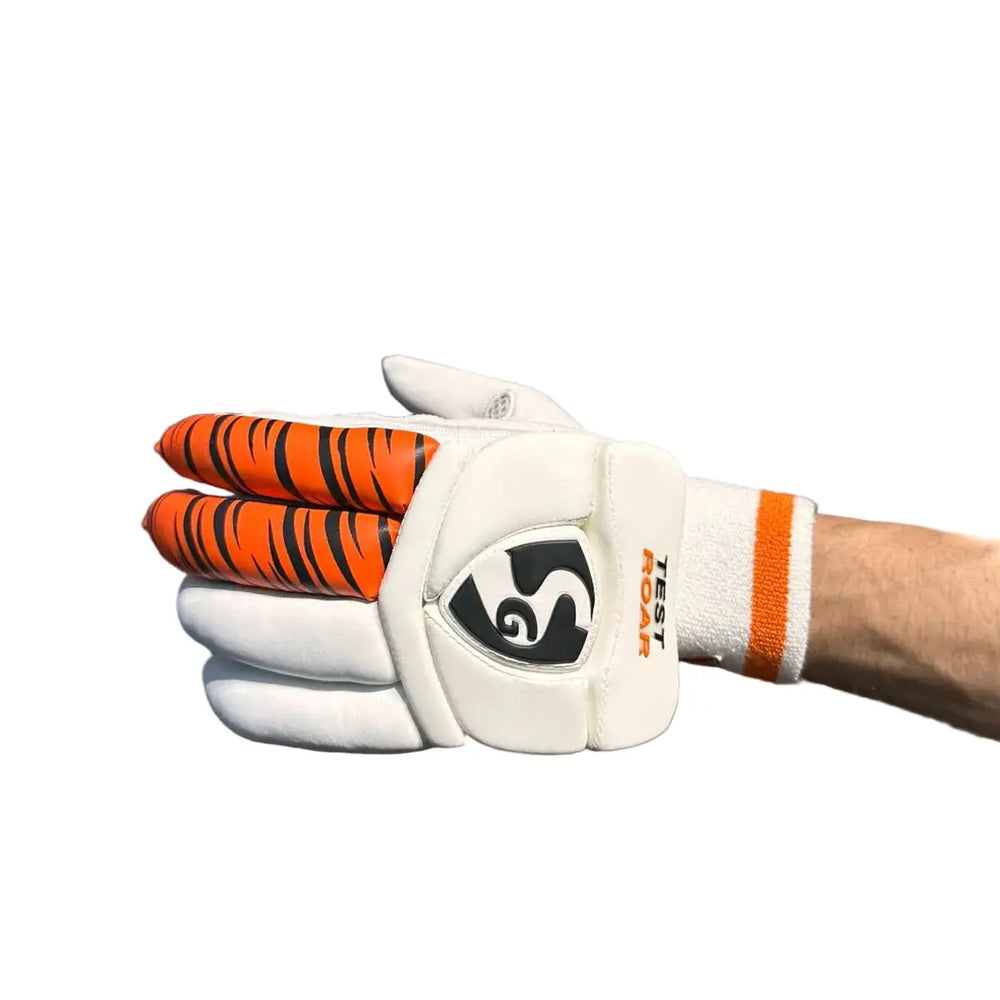 SG Test Roar Cricket Batting Gloves Adult @ Left Back View