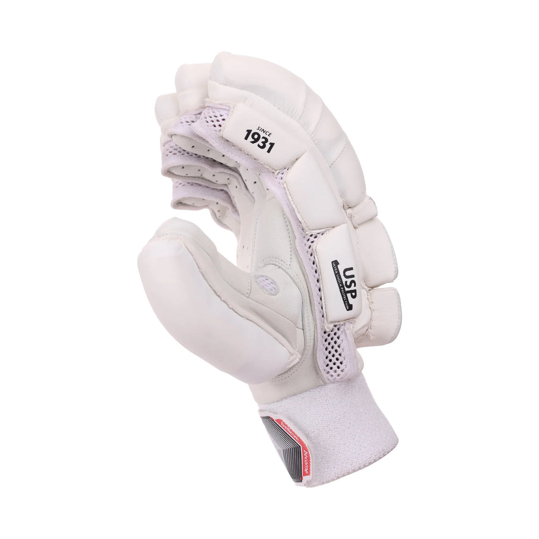 SG Test White Cricket Batting Gloves Mens Size@front view3
