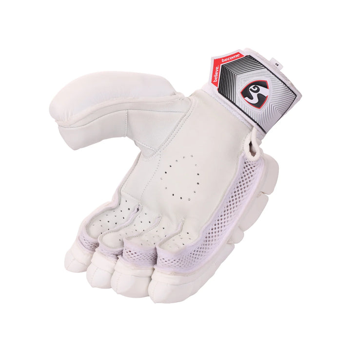 SG Test White Cricket Batting Gloves Mens Size@front view4