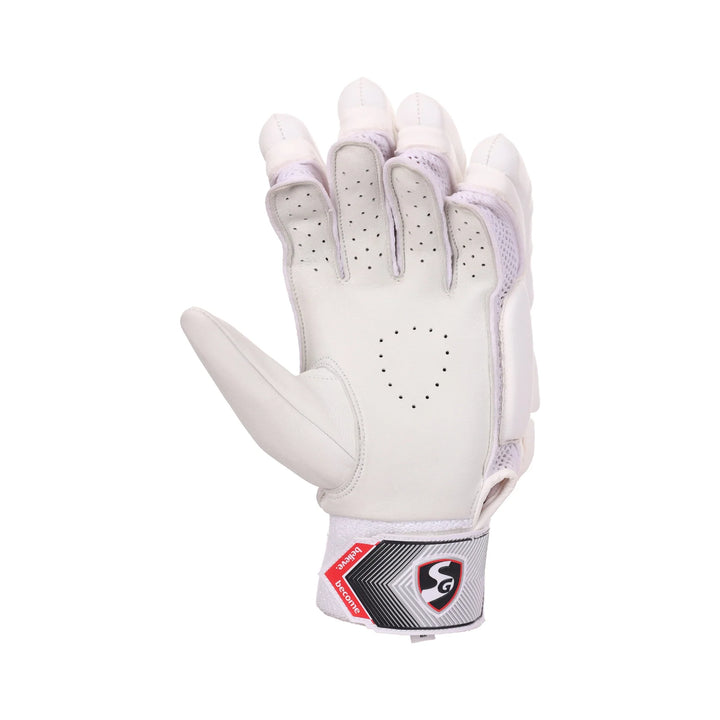 SG Test White Cricket Batting Gloves Mens Size@front view5