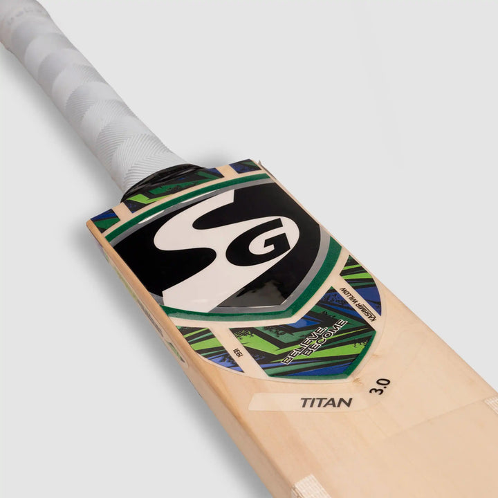 SG Titan 3.0 Kashmir Willow Cricket Bat Size SH @ Face View