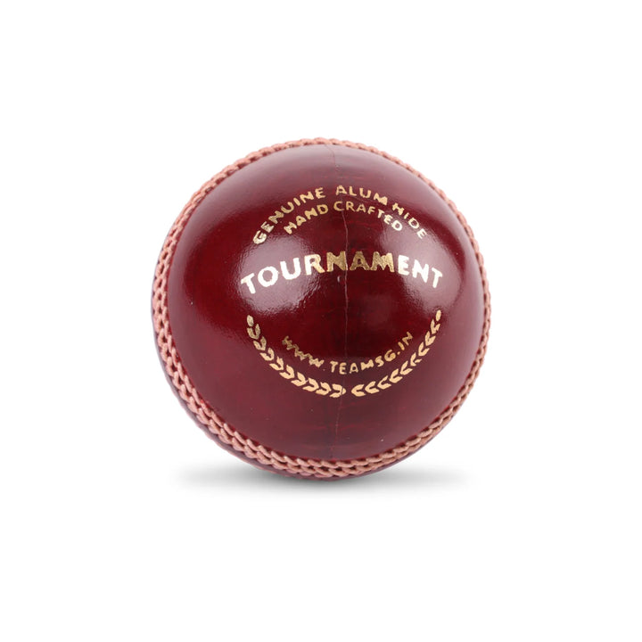 SG Tournament Cricket Ball Red @ Side View